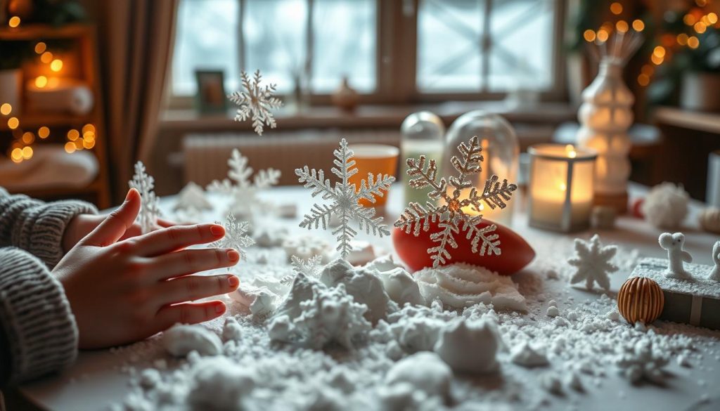 schneekunstwerke basteln